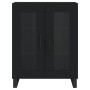 Credenza Nera 69,5x34x90 cm in Legno Multistrato