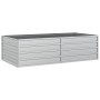 Letto Rialzato Giardino 160x80x45 cm in Acciaio Zincato Argento