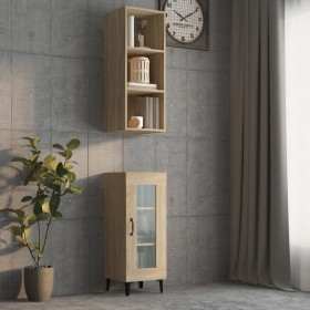 Mobile Pensile Rovere Sonoma 34,5x32,5x90 cm Legno Multistrato