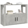 Credenza Grigio Cemento 80x30x60 cm in Legno Multistrato