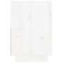 Comodini Bianchi 2 pz 60x34x51 cm in Legno Massello di Pino