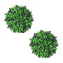 Set Palle di Bosso Artificiale 2 pz con Lavanda 30 cm