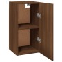 Mobili TV 2 pz Rovere Marrone 30,5x30x60 cm Legno Multistrato