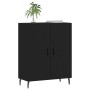 Credenza Nera 69,5x34x90 cm in Legno Multistrato