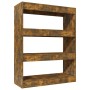 Libreria/Divisorio Rovere Fumo 80x30x103 cm Legno Multistrato