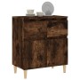 Credenza Rovere Fumo 60x35x70 cm in Legno Multistrato