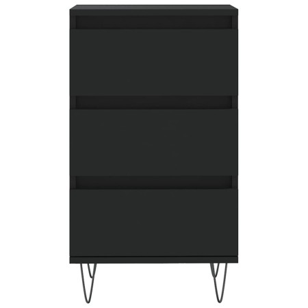 Credenza Nera 40x35x70 cm in Legno Multistrato