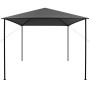 Gazebo 3x3 m Antracite in Tessuto e Acciaio 180 g/m²