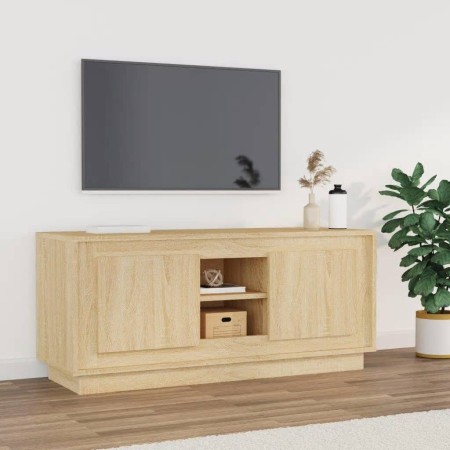 Mobile Porta TV Rovere Sonoma 102x35x45 cm in Legno Multistrato