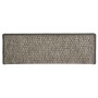 Tappeti Autoadesivi Scale Sisal 15 pz 65x21x4 cm Grigio e Beige