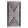 Tappeto Nero e Grigio 120x180 cm in Cotone