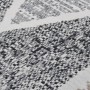 Tappeto Nero e Grigio 120x180 cm in Cotone