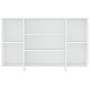 Credenza Bianca 120x30x75 cm in Legno Multistrato