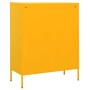 Armadietto Giallo Senape 80x35x101,5 cm in Acciaio