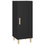 Credenza Nero 34,5x34x90 cm in Legno Multistrato