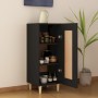 Credenza Nero 34,5x34x90 cm in Legno Multistrato