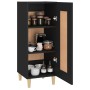 Credenza Nero 34,5x34x90 cm in Legno Multistrato