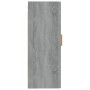 Armadietto a Muro Grigio Sonoma 35x34x90cm in Legno Multistrato