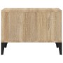 Tavolino Salotto Rovere Sonoma 60x50x36,5 cm Legno Multistrato