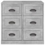 Credenza Grigio Cemento 70x35,5x67,5 cm in Legno Multistrato