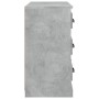 Credenza Grigio Cemento 70x35,5x67,5 cm in Legno Multistrato