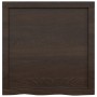 Ripiano Marrone Scuro 60x60x(2-4) cm Massello Rovere Trattato