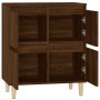 Credenza Rovere Marrone 60x35x70 cm in Legno Multistrato