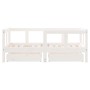 Giroletto Bambini con Cassetti Bianco 70x140cm Massello di Pino