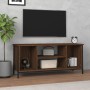 Mobile TV Rovere Marrone 102x35x45 cm in Legno Multistrato