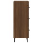 Credenza Rovere Marrone 34,5x34x90 cm in Legno Multistrato