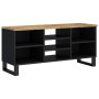 Mobile TV 100x33x46cm Legno Massello Mango e Legno Multistrato