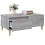 Tavolino Salotto Grigio Sonoma 90x50x36,5 cm Legno Multistrato