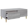 Tavolino Salotto Grigio Sonoma 90x50x36,5 cm Legno Multistrato