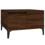 Tavolino da Salotto Rovere Marrone 55x55x36,5 cm in Multistrato