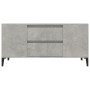 Mobile per TV Grigio Cemento 102x44,5x50 cm Legno Multistrato