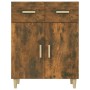 Credenza Rovere Fumo 69,5x34x89 cm in Legno Multistrato