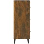 Credenza Rovere Fumo 69,5x34x90 cm in Legno Multistrato