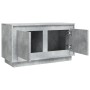 Mobile Porta TV Grigio Cemento 80x35x45 cm in Legno Multistrato