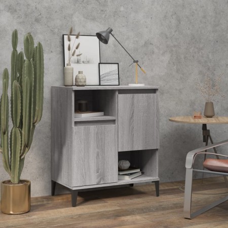 Credenza Grigio Sonoma 60x35x70 cm in Legno Multistrato