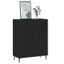 Credenza Nera 69,5x34x90 cm in Legno Multistrato