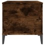 Tavolino da Salotto Rovere Fumo 90x44,5x45 cm Legno Multistrato