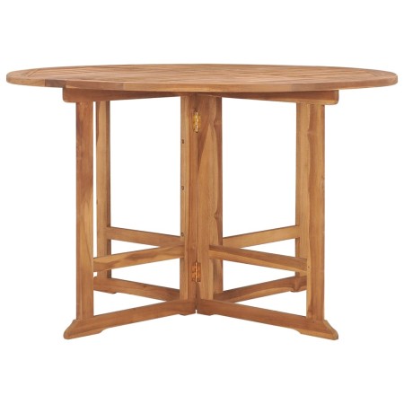 Set da Pranzo Pieghevole per Esterni 5pz Legno Massello di Teak