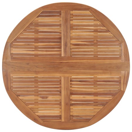 Set da Pranzo Pieghevole per Esterni 5pz Legno Massello di Teak