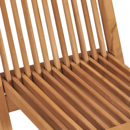 Set da Pranzo Pieghevole per Esterni 5pz Legno Massello di Teak