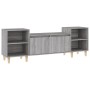 Mobile TV Grigio Sonoma 160x35x55 cm in Legno Multistrato