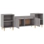 Mobile TV Grigio Sonoma 160x35x55 cm in Legno Multistrato