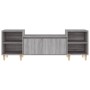 Mobile TV Grigio Sonoma 160x35x55 cm in Legno Multistrato