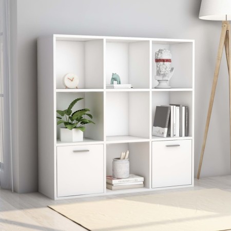 Libreria Bianca 98x30x98 cm in Legno Multistrato