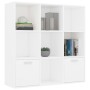 Libreria Bianca 98x30x98 cm in Legno Multistrato