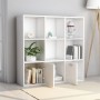 Libreria Bianca 98x30x98 cm in Legno Multistrato